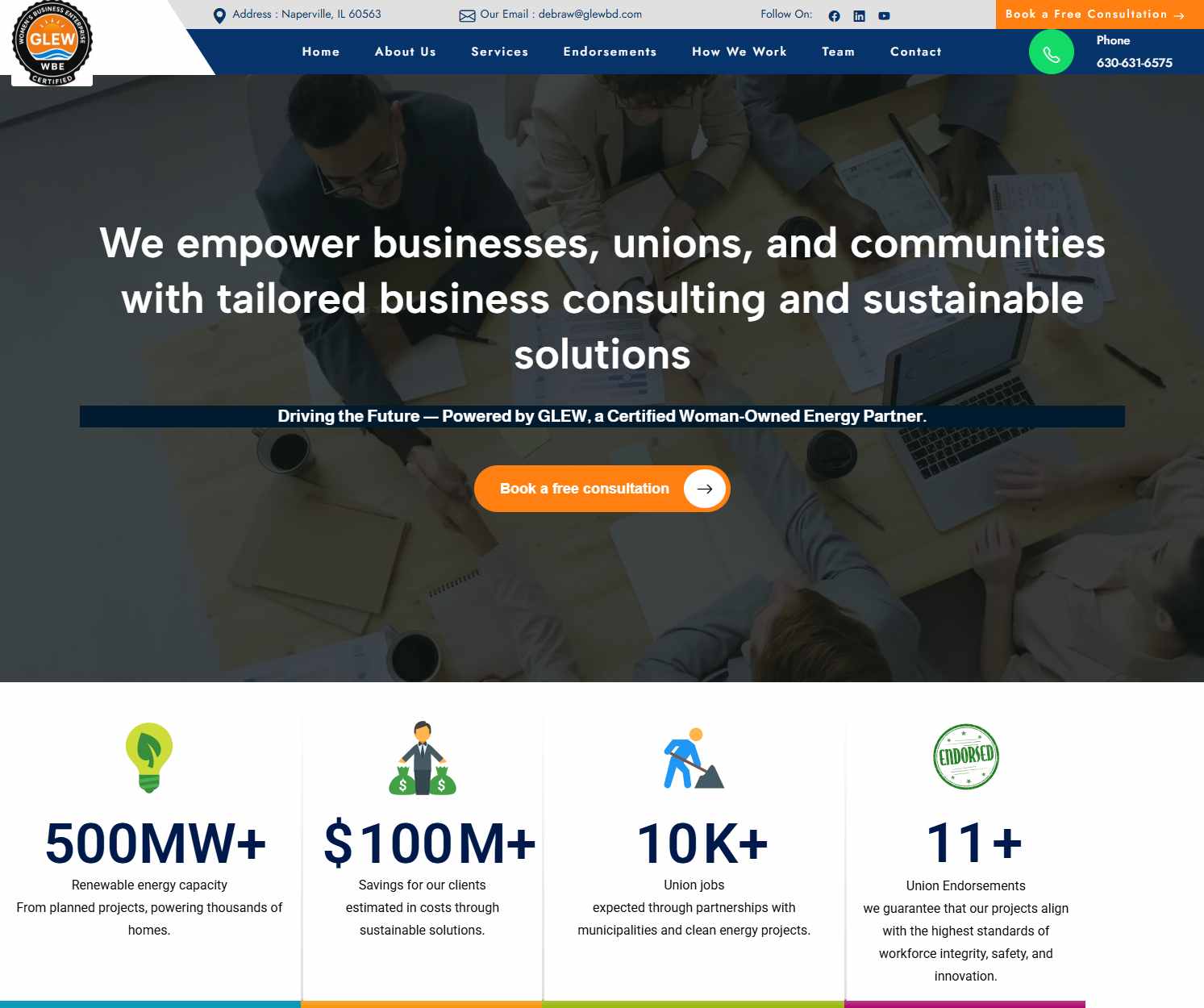 GLEW website and digital platform