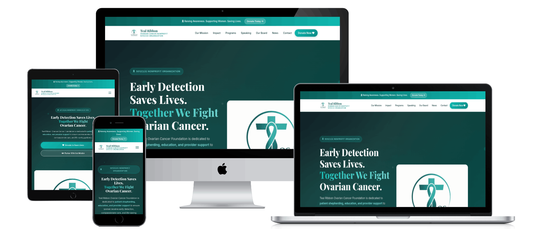 Teal Ribbon Ovarian Cancer website